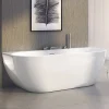 Ravak Freedom W 166 x 80 cm Baignoire semi-îlot en acrylique, sans pieds, blanc (XC00100024)* Baignoire Îlot