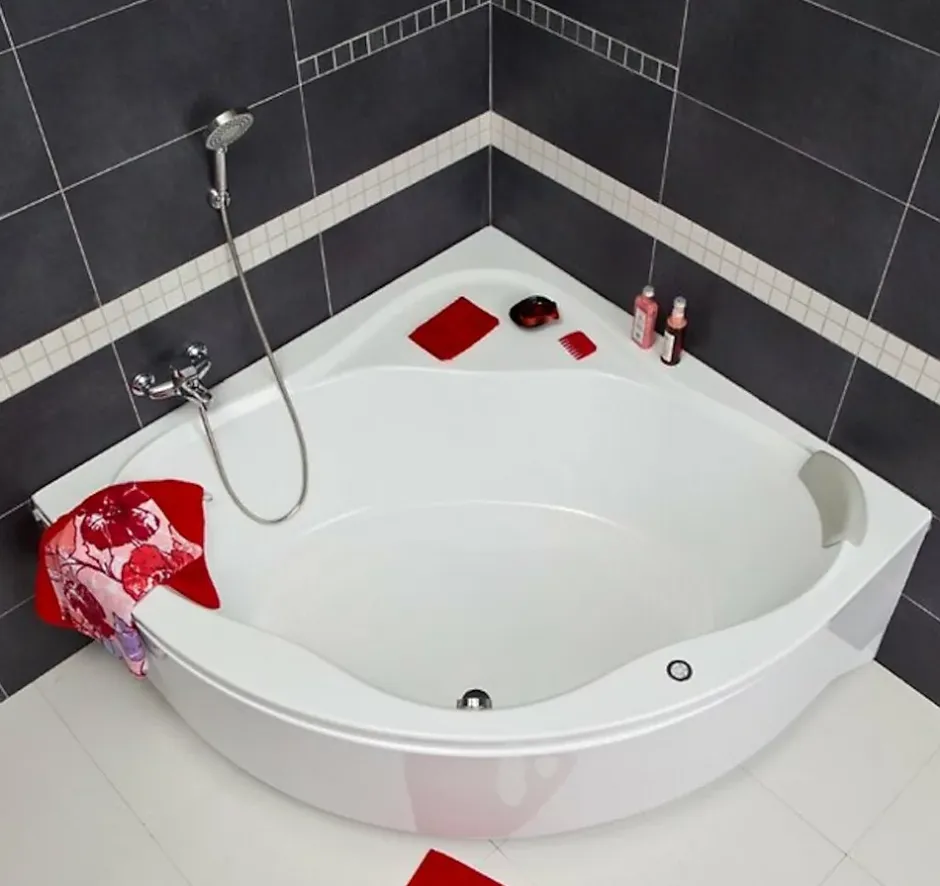 Ravak Newday 150x150 cm Baignoire d'angle en acrylique, sans pieds, blanc (C661000000)