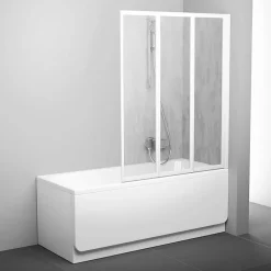 Ravak Supernova Pare-baignoire pliable, 3 parties, 140x100cm, Blanc (795P010041)* Pare-Baignoire
