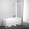 Ravak Supernova Pare-baignoire pliable, 2 parties, 140x105, Blanc (VS2105R0)* Pare-Baignoire