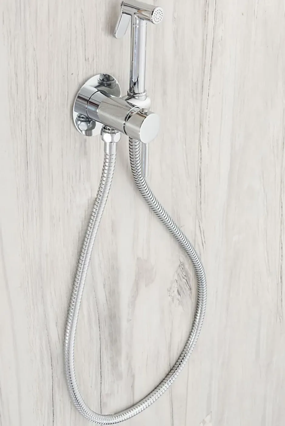 Rea Robinet Bidet Douchette Chrome Mural Monocommande* Robinet De Bidet