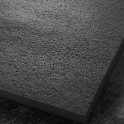 U-tile Receveur 150 x 100 cm HD en pierre naturelle gris grille excentrée