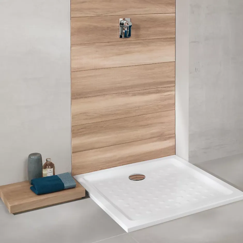 Villeroy & Boch Receveur 120 x 90 VILLEROY ET BOCH O.Novo céramique rectangle blanc* Receveur De Douche