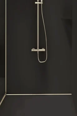 Jackon Receveur de douche à carreler 90 x 120 cm, caniveau doré,* Receveur De Douche