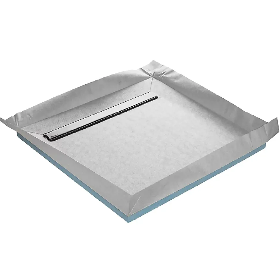 U-tile Receveur de douche à carreler caniveau 120 x 120 cm