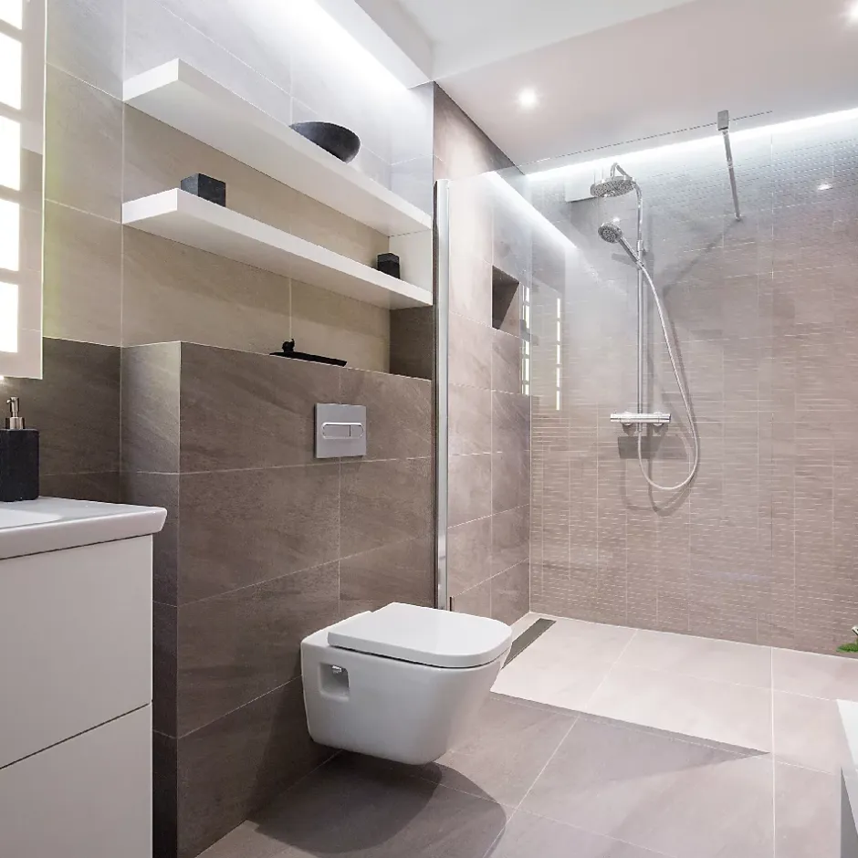 U-tile Receveur de douche à carreler caniveau 120 x 90 cm