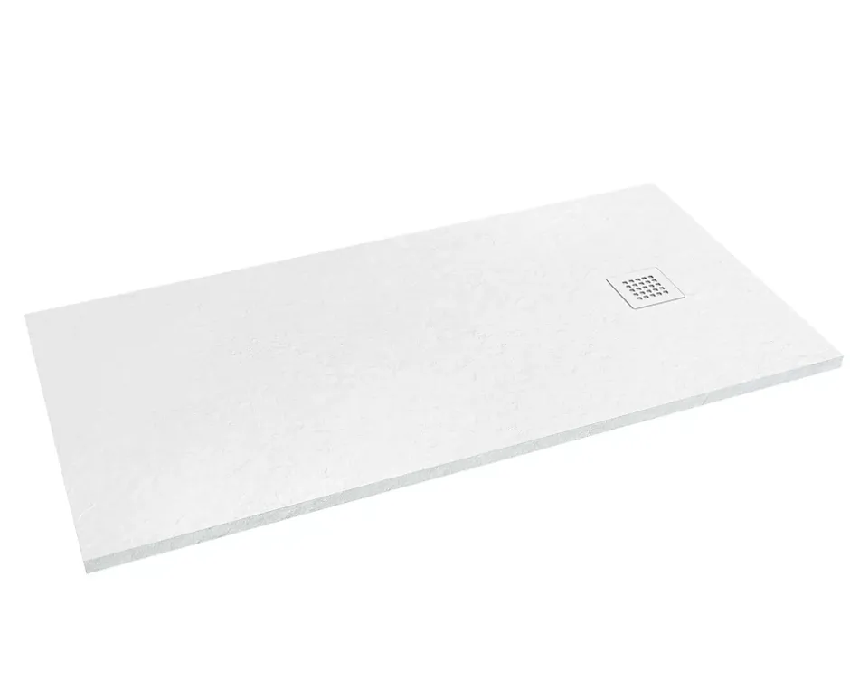 Futurbath Receveur de douche à poser l.80 x L.160 x H.3 cm blanc en mousse de polystyrène extrudé, Gravity* Receveur De Douche