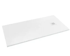 Futurbath Receveur de douche à poser l.90 x L.160 x H.3 cm blanc en mousse de polystyrène extrudé, Gravity