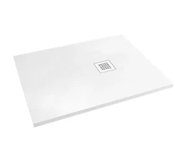 Futurbath Receveur de douche à poser l.80 x L.80 x H.3 cm blanc en mousse de polystyrène extrudé, Gravity* Receveur De Douche