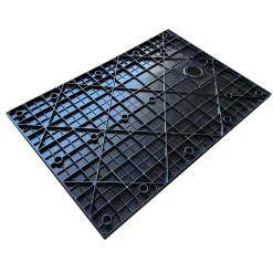 Laneri Receveur de douche SMC en fibre de verre effet pierre avec bonde inclus H. 2,6 cm 80 x 100 Noir* Receveur De Douche