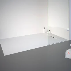 Schulte Receveur de douche 80 x 140 cm, effet pierre blanche,* Receveur De Douche