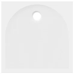 GoodHome Receveur de douche 70 x 70 cm, résine, blanc, Cavally* Receveur De Douche