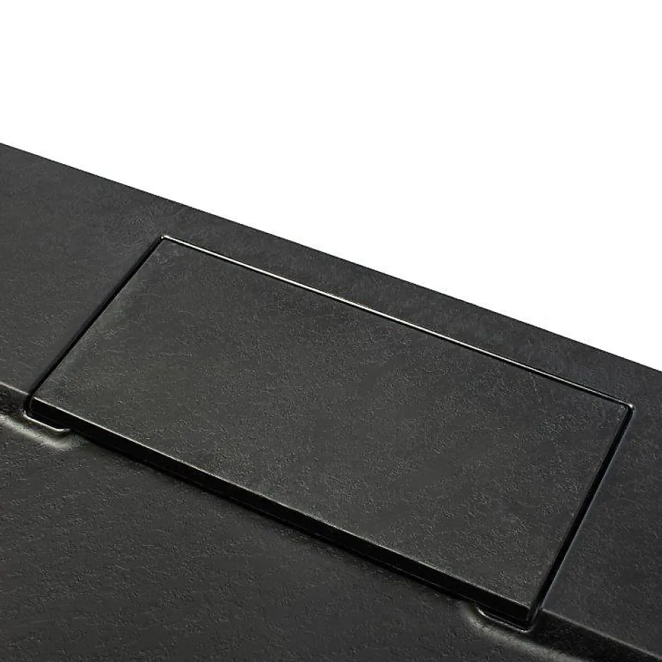 Schulte Receveur de douche 80 x 160 cm, effet pierre anthracite,* Receveur De Douche