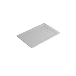 GoodHome Receveur de douche 80 x 120 cm, résine, blanc, Luiro