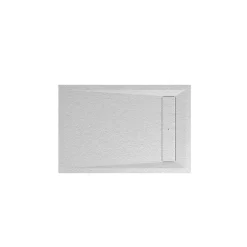 GoodHome Receveur de douche 80 x 120 cm, résine, blanc, Luiro