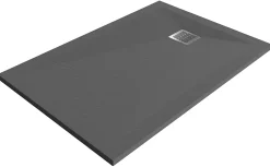 GoodHome Receveur de douche 80 x 120 cm, résine, gris, Douro* Receveur De Douche