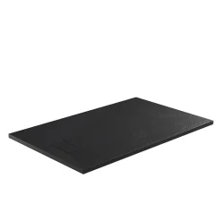 Stano Receveur de douche 80 x 100 cm extra plat noir PIATTO en SoliCast surface ardoisee* Receveur De Douche