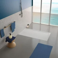 Villeroy & Boch Receveur de douche 80 x 140 cm en céramique, blanc, Slim