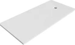 GoodHome Receveur de douche 90 x 160 cm, résine, blanc, Douro