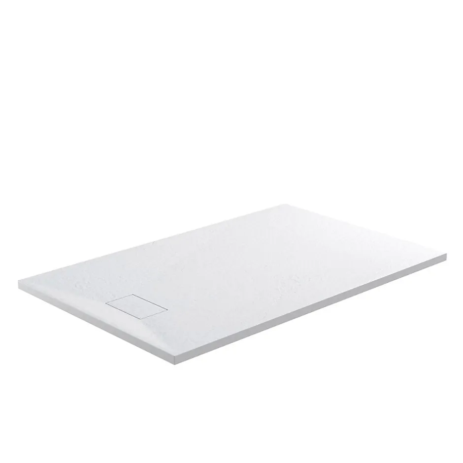 Stano Receveur de douche 90 x 170 cm extra plat blanc PIATTO en SoliCast surface ardoisee* Receveur De Douche