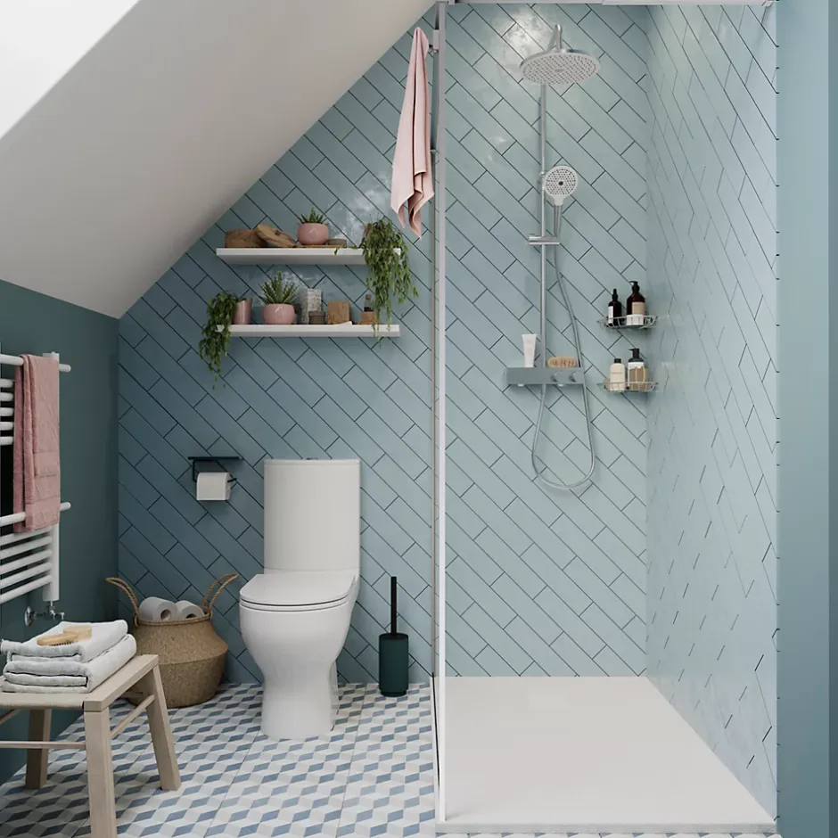 GoodHome Receveur de douche 80 x 120 cm, résine, blanc, Douro* Receveur De Douche