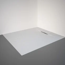 Schulte Receveur de douche 90 x 100 cm, effet pierre blanche,