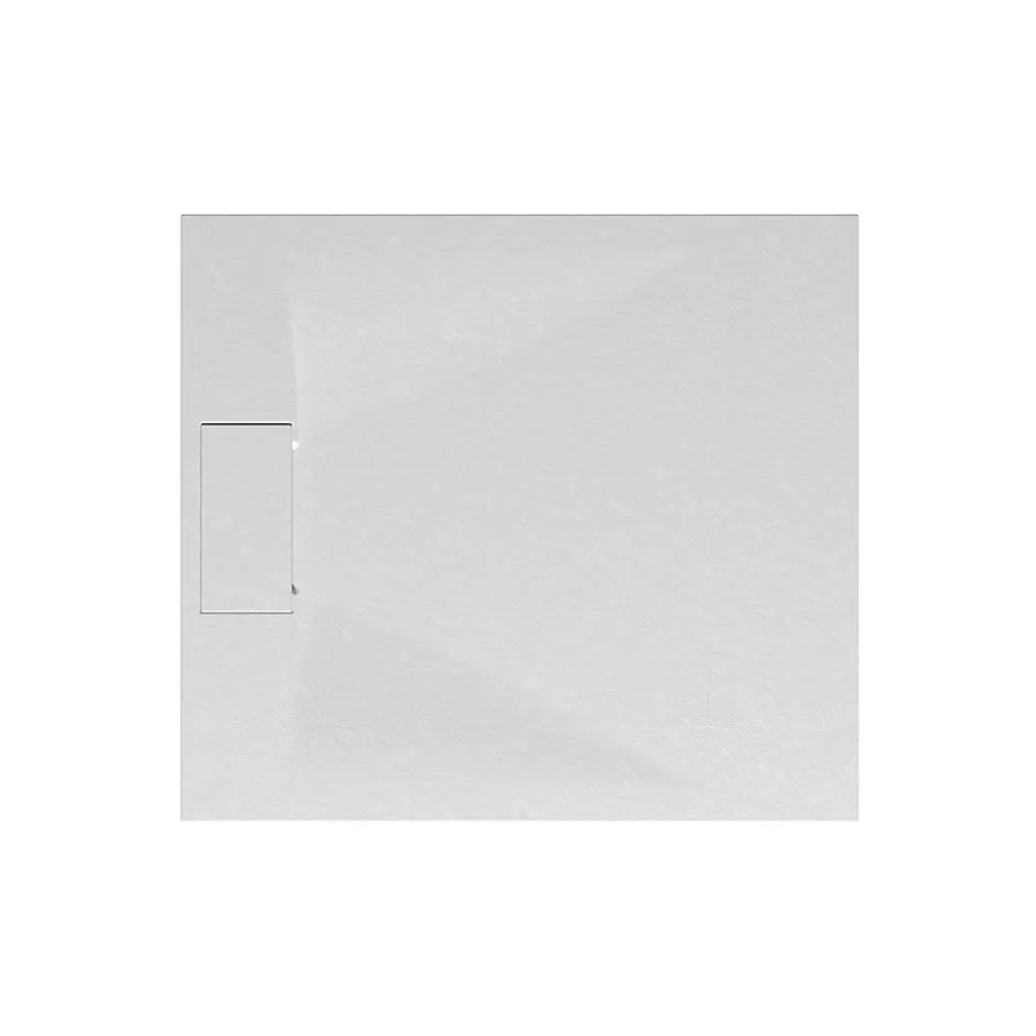 Schulte Receveur de douche 90 x 100 cm, effet pierre blanche,