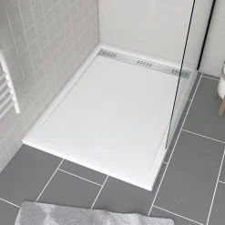 Galedo Receveur de douche 90 x 120 cm, acrylique blanc, Pure 2 Linéaire