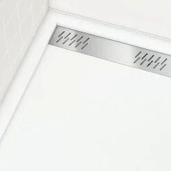 Galedo Receveur de douche 90 x 120 cm, acrylique blanc, Pure 2 Linéaire