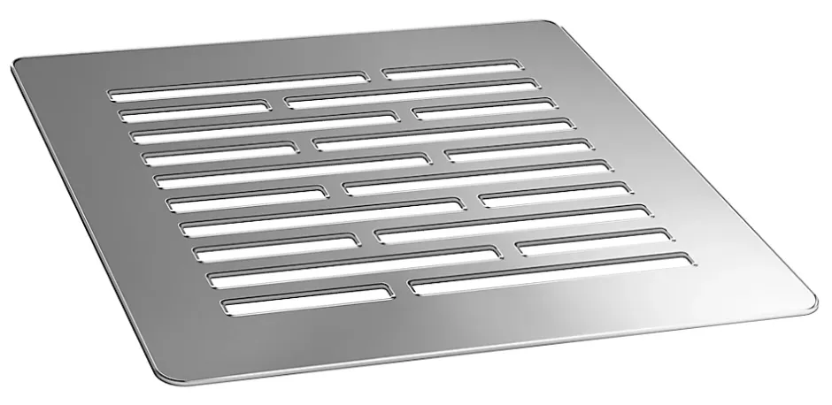 GoodHome Receveur de douche 90 x 90 cm, résine, gris, Douro