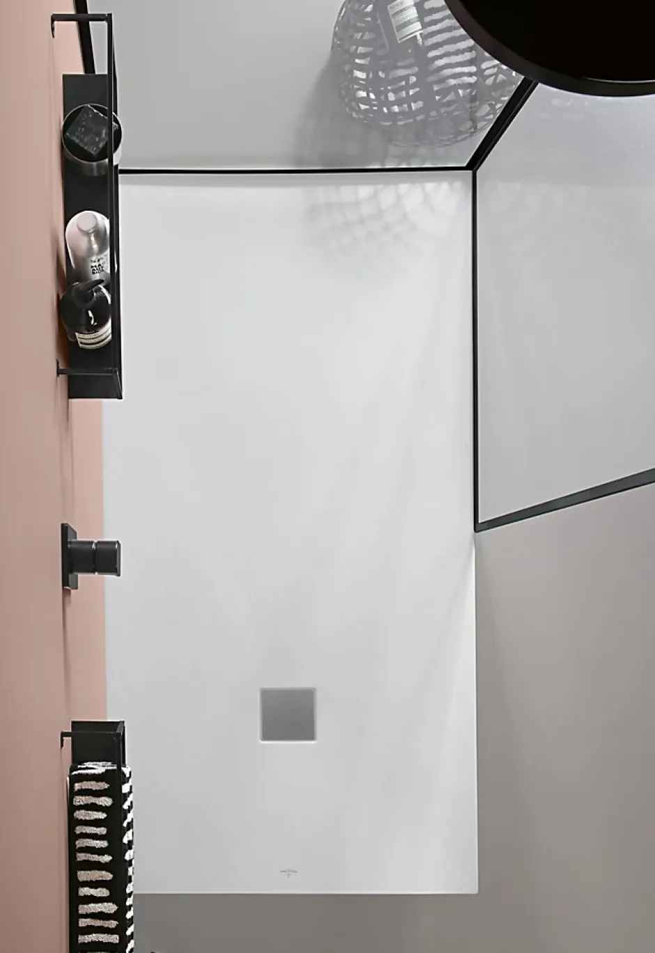 Villeroy & Boch Receveur de douche 80 x 170 cm en acrylique, blanc texturé, Exklusive
