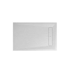 GoodHome Receveur de douche 90 x 140 cm, résine, blanc, Luiro* Receveur De Douche