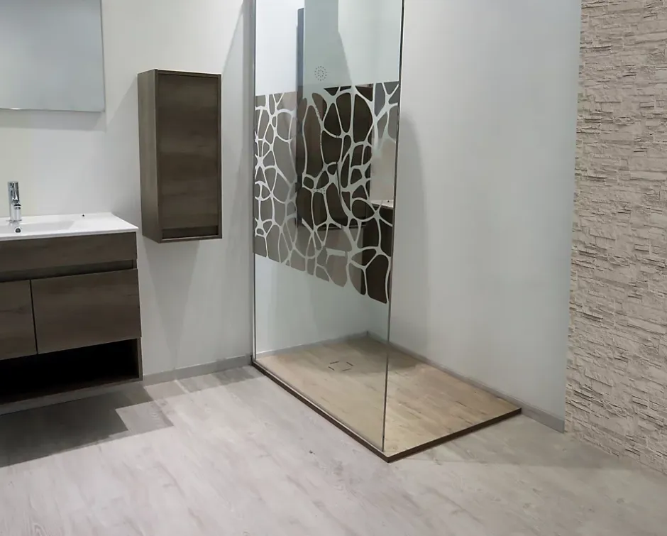 Ondee Receveur de douche 90 x 120 cm, bois, Naturo