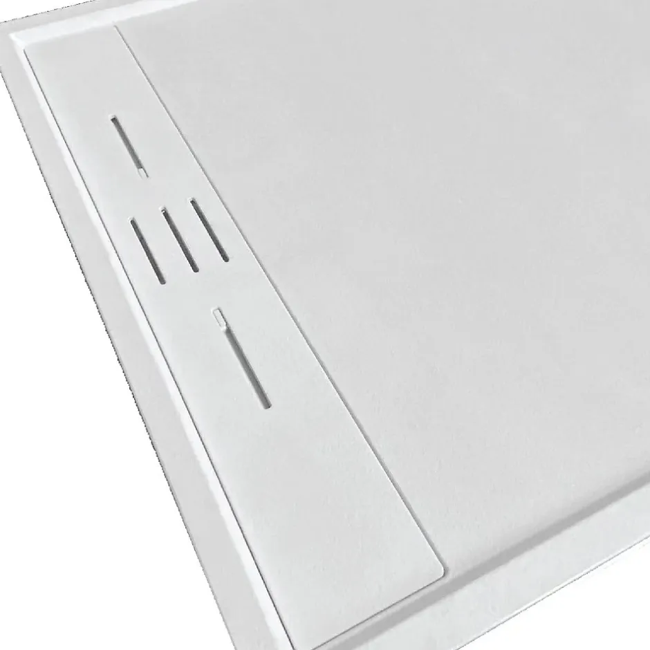 Stano Receveur de douche 90 x 170 cm extra plat blanc SALVI en SoliCast surface ardoisee* Receveur De Douche