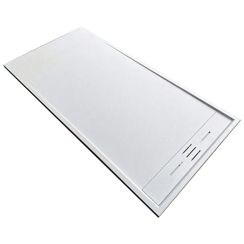 Stano Receveur de douche 90 x 170 cm extra plat blanc SALVI en SoliCast surface ardoisee* Receveur De Douche