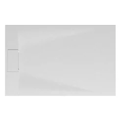 Schulte Receveur de douche 90 x 140 cm, effet pierre blanche,* Receveur De Douche