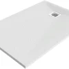 GoodHome Receveur de douche 90 x 140 cm, résine, blanc, Douro