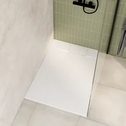 Schulte Receveur de douche 90 x 120 cm, effet pierre blanche,