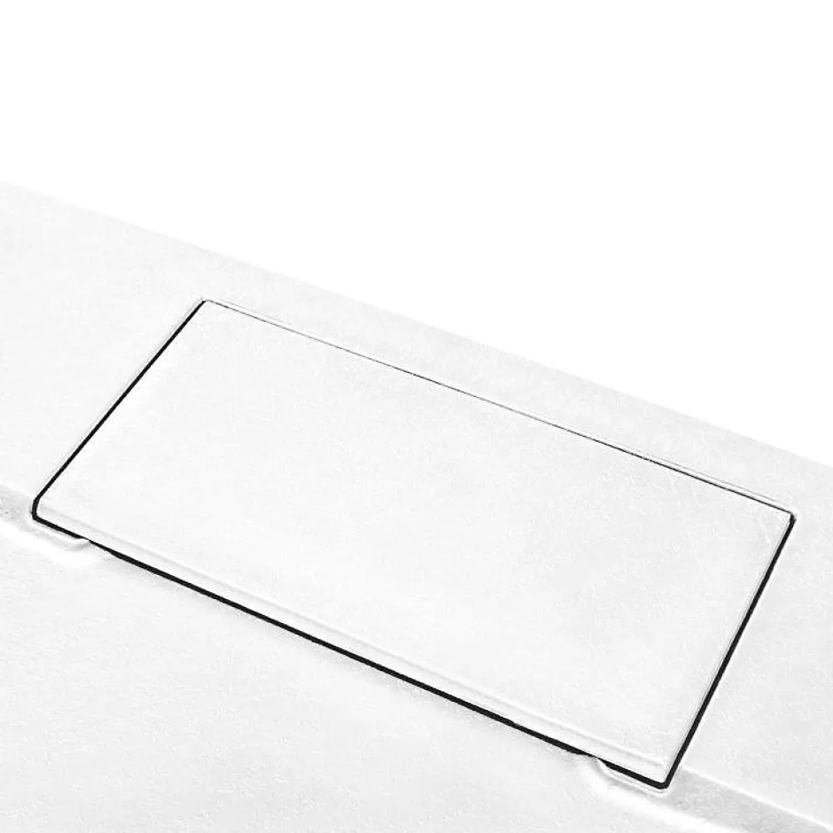 Schulte Receveur de douche 90 x 120 cm, effet pierre blanche,