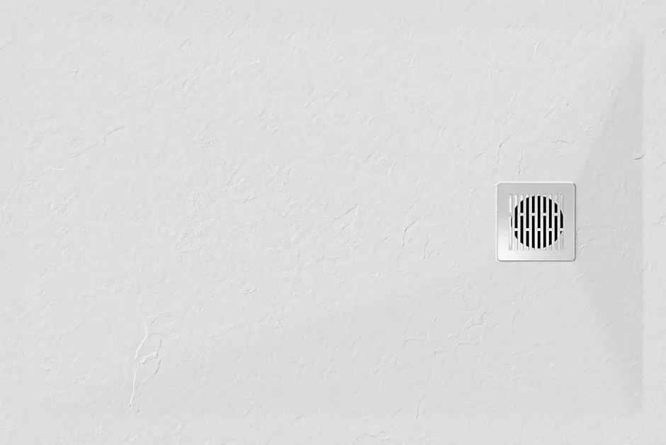 GoodHome Receveur de douche 90 x 120 cm, résine, blanc, Douro