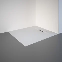Schulte Receveur de douche 80 x 90 cm, effet pierre blanche,* Receveur De Douche