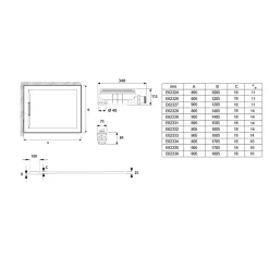 Jacob Delafon Receveur de douche 120 x 80 Flight Pure rectangle blanc* Receveur De Douche