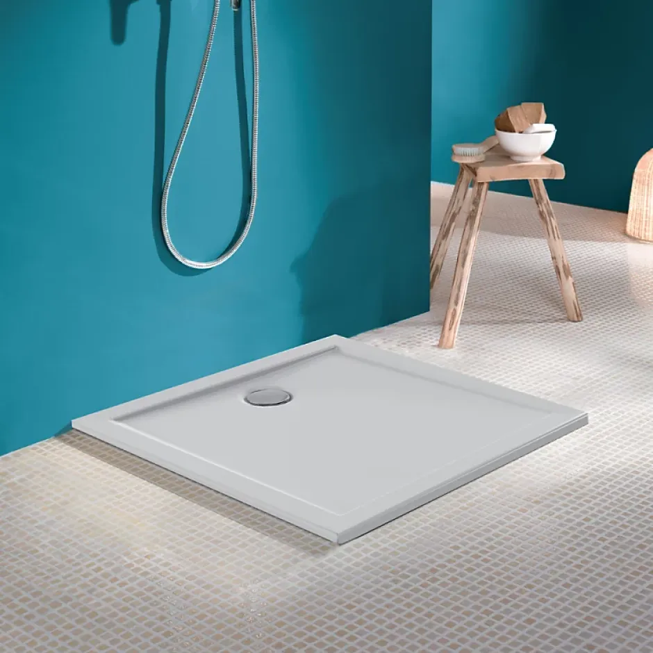 Jacob Delafon Receveur de douche 80 x 80 Kyreo ceramique carré blanc* Receveur De Douche