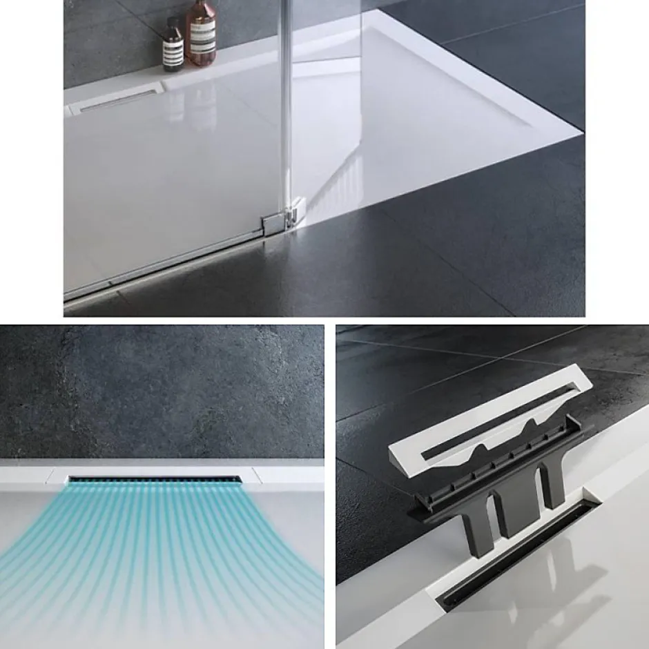 Jacob Delafon Receveur de douche 150 x 80 Flight Pure rectangle blanc