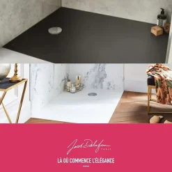 Jacob Delafon Receveur de douche 120 x 90 Ipso rectangle gris anthracite* Receveur De Douche