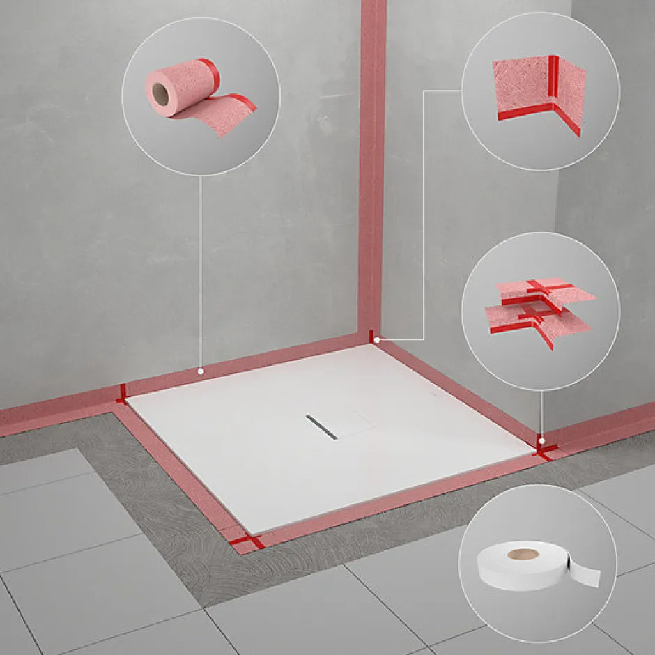 Villeroy & Boch Receveur de douche 90 x 120 x 4 cm, Quaryl Marbre blanc, Squaro Infinity
