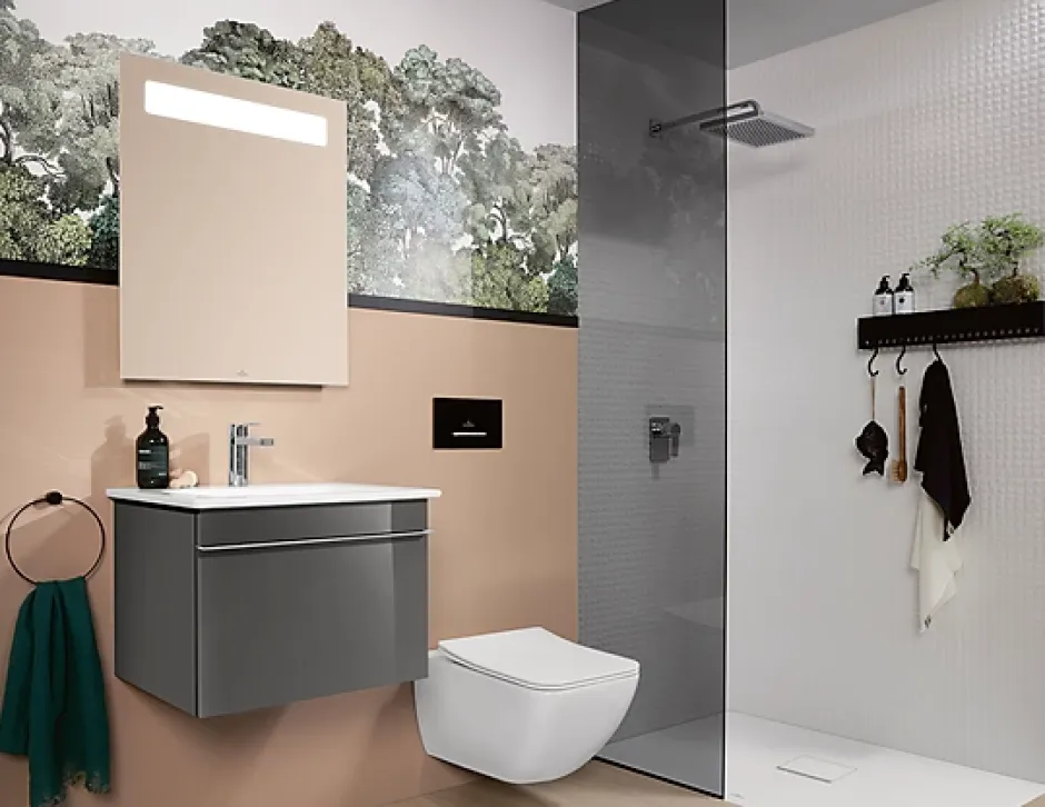 Villeroy & Boch Receveur de douche 90 x 120 x 4 cm, Quaryl Marbre blanc, Squaro Infinity