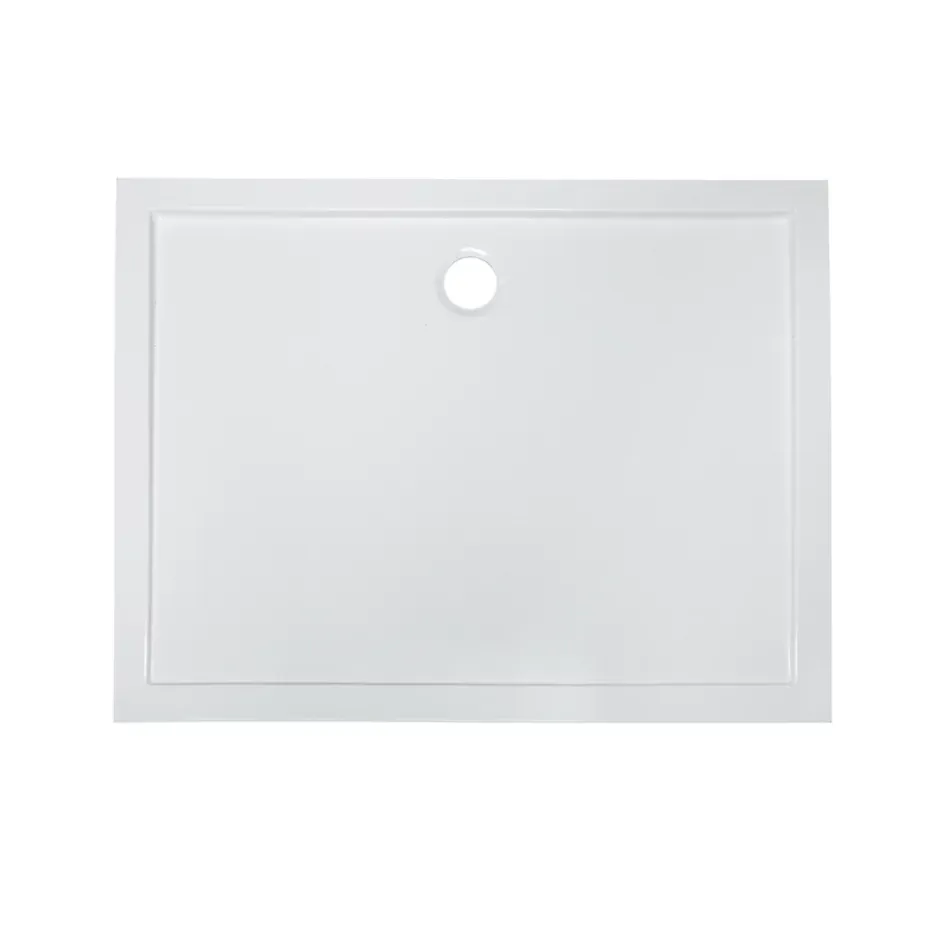 GoodHome Receveur de douche acrylique 90 x 120 cm, blanc, Vorma