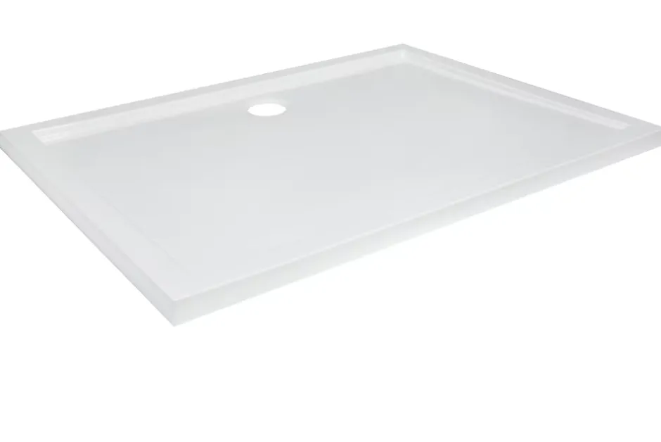 GoodHome Receveur de douche acrylique 90 x 120 cm, blanc, Vorma