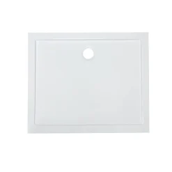 GoodHome Receveur de douche acrylique 80 x 100 cm, blanc, Vorma* Receveur De Douche